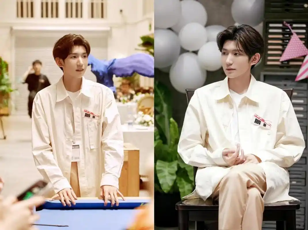 王源长大了也带着少年感穿花衬衫一点都不土服装宽松也不显胖