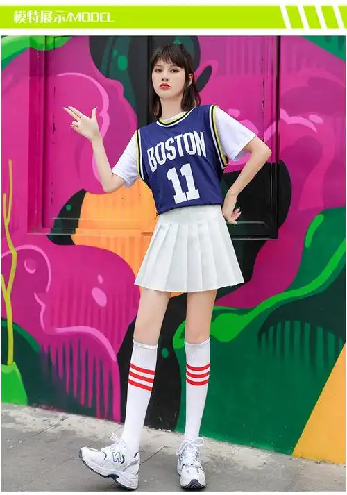 啦啦队队服2021韩版新款女团热舞拉拉队服装女成人足球装啦啦操演出服