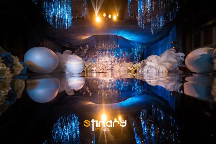 【蓝白色梦幻婚礼】