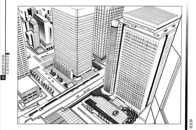 逆想漫画教室漫画背景场景透视线稿相关素材整理美术造型类型