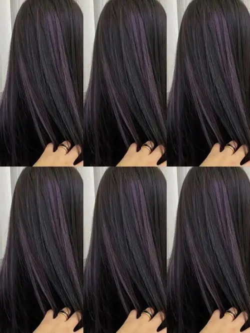 这种光线染可以作用在直发上面,也可以作用在卷发上面 ,及腰长直发