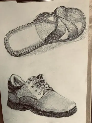 2019年3月开始学习素描,6月30日放暑假,半学期素描临模作品.