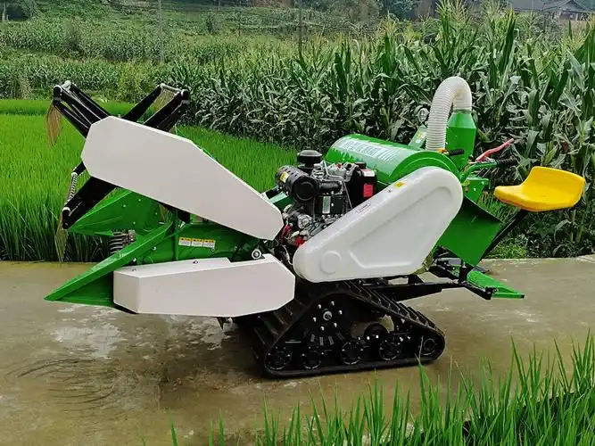 水稻收割机小型全自动谷子小麦油菜籽黄豆高粱脱粒一体机部分地区农机