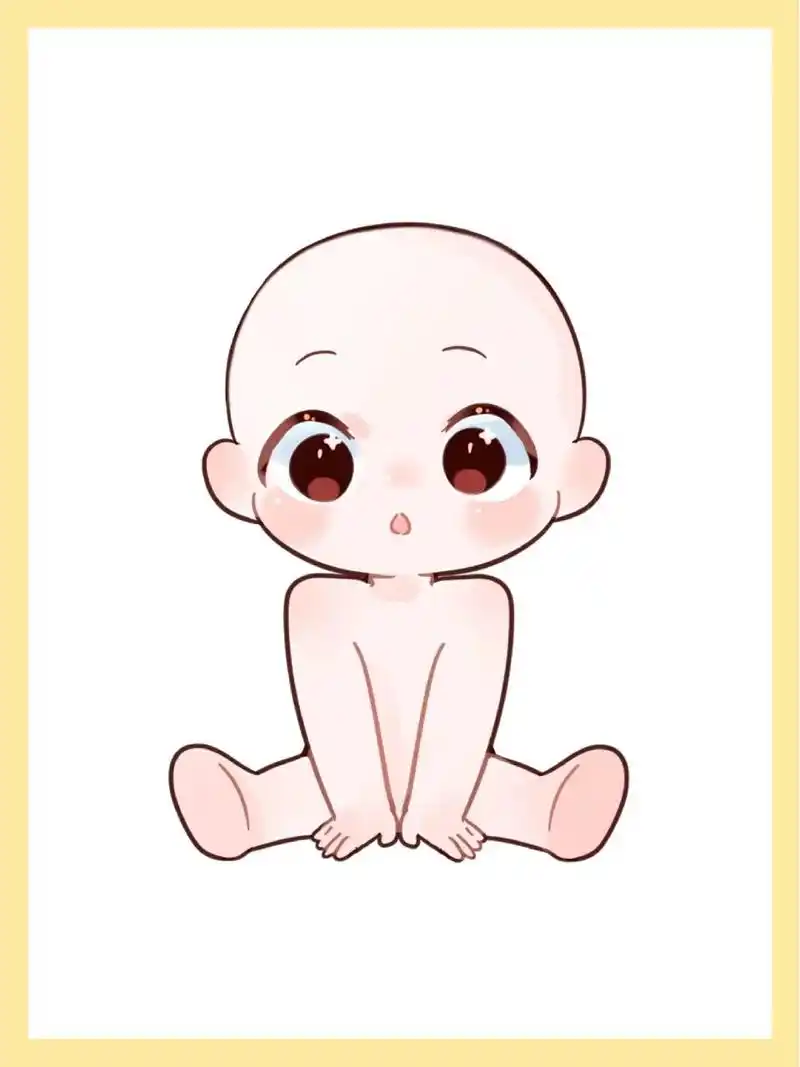 超萌的q版模板坐姿篇来啦~ 这次画了8个常见的坐姿,乖巧,元气,高冷