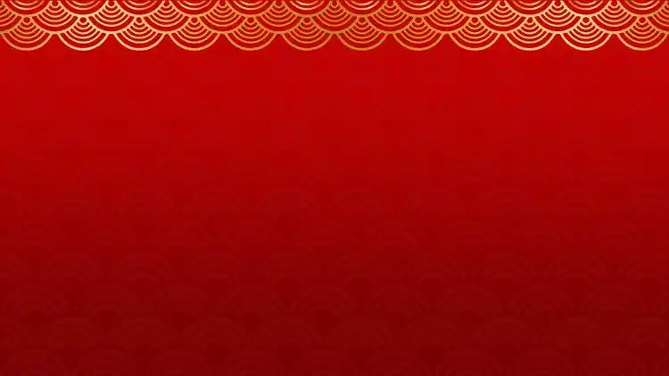 这是五张红底金色灯笼新年主题ppt背景图片;ppt背景元素包括:红色渐变