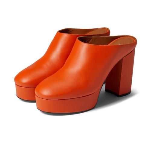alohas女款橙色高跟鞋|clock out
