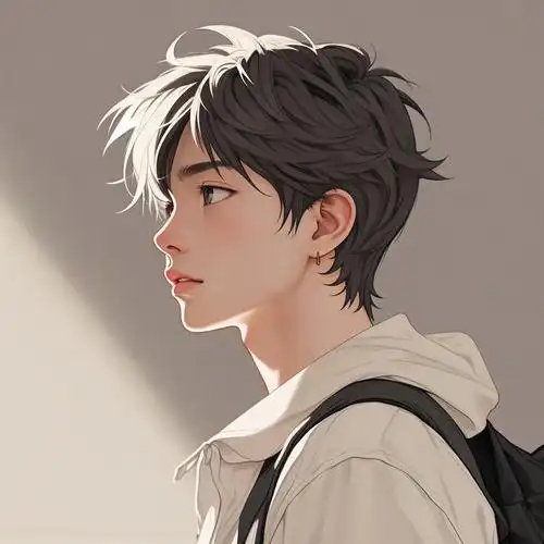 男生漫画头像侧脸🎨