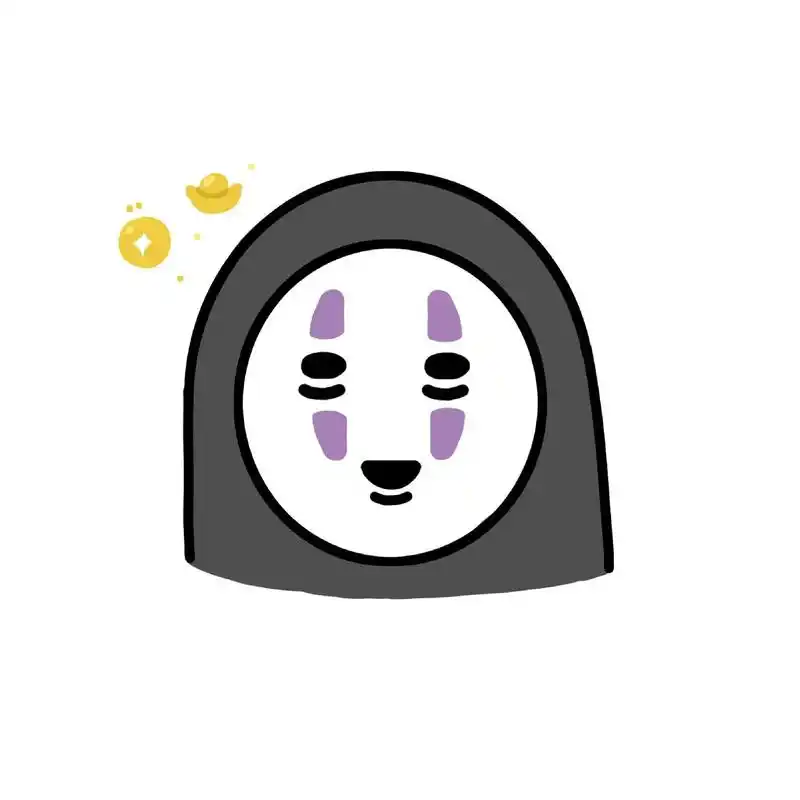 千与千寻无脸男一看就会的简笔画