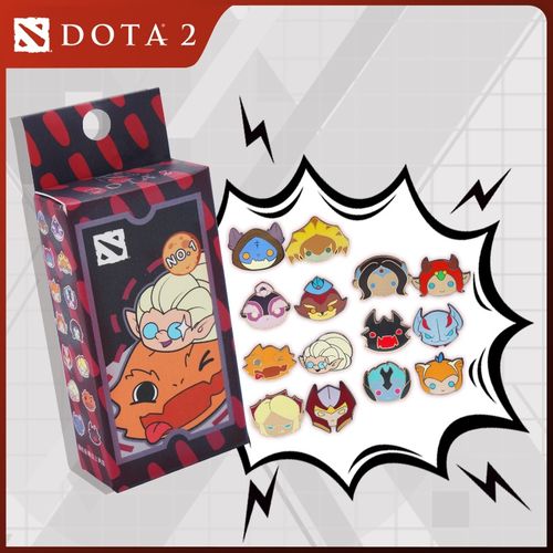 dota2游戏头像金属徽章盲盒q萌新品刀塔角色送礼礼物v社正版
