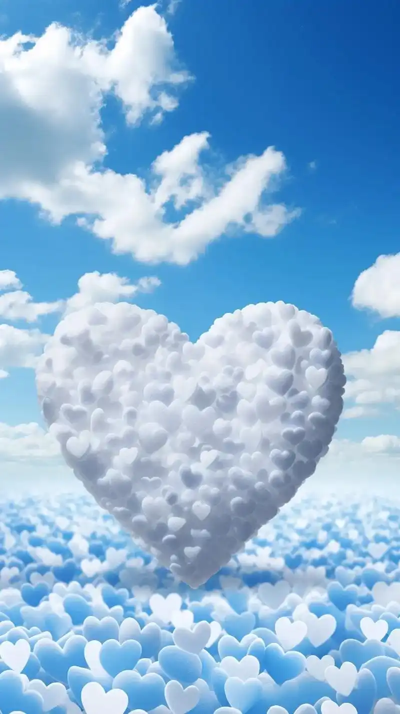心形云朵.遇见这么美的天空,你第一个想到的会是谁,请在评论区 - 抖音