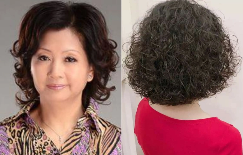 上图中的发型可以看出,左图高层次大卷,经典的老款发型,缺少时尚感.