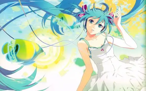 甜美少女初音未来桌面壁纸