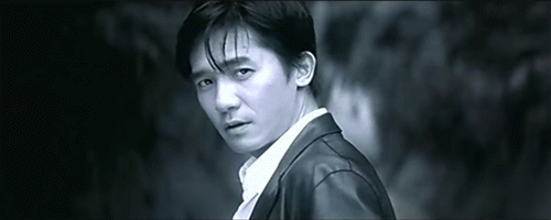 跪求梁朝伟无间道3最后那个回眸一笑的动态图