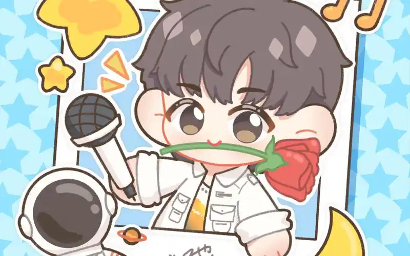 30秒缩时回放张杰q版绘画过程