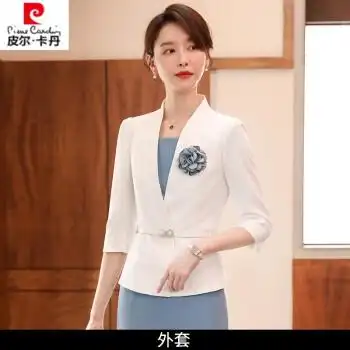 装套装西装连衣裙气质女神范主持人正装演讲比赛服装工作服夏西装s