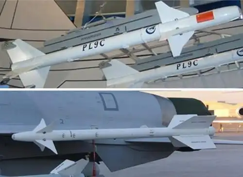 中国目前在国际市场销售的近程空空导弹主要为霹雳-9c和霹雳-5e/eii