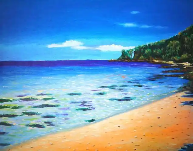 泰国海岛风光(油画)