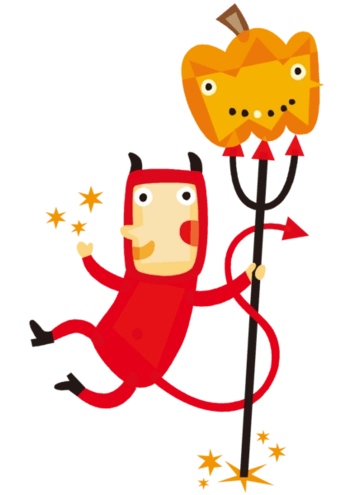 卡通万圣节小鬼