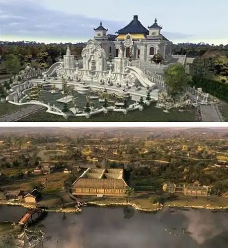 圆明园复原图(局部)