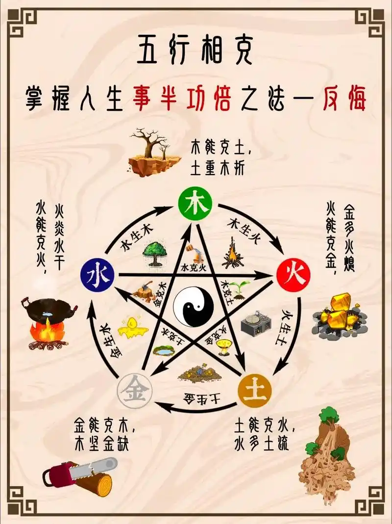 五行相生相克法则丨如何做事事半功倍?