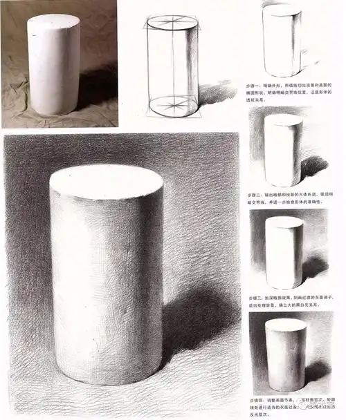 教程棒极了,素描单个几何体大全