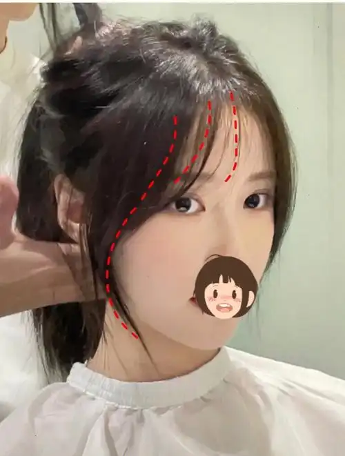 超喜欢这次剪的刘海显脸小可扎可撒