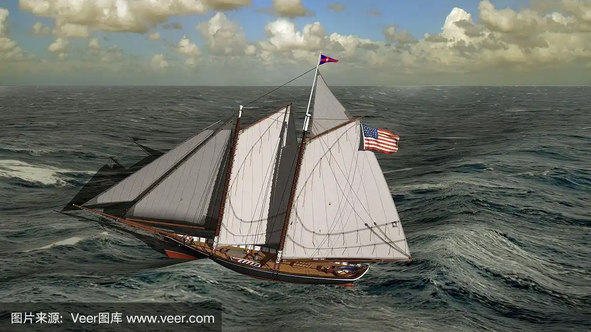 美国纵帆船(1851年