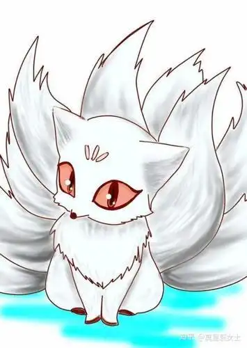 九尾狐漫画简笔画