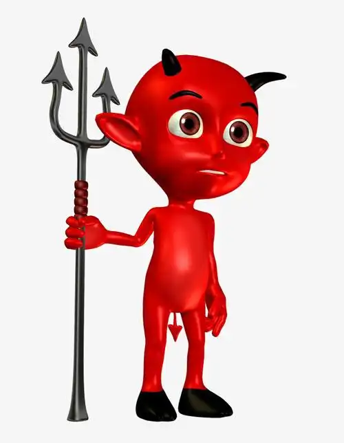 拿着叉子的妖魔