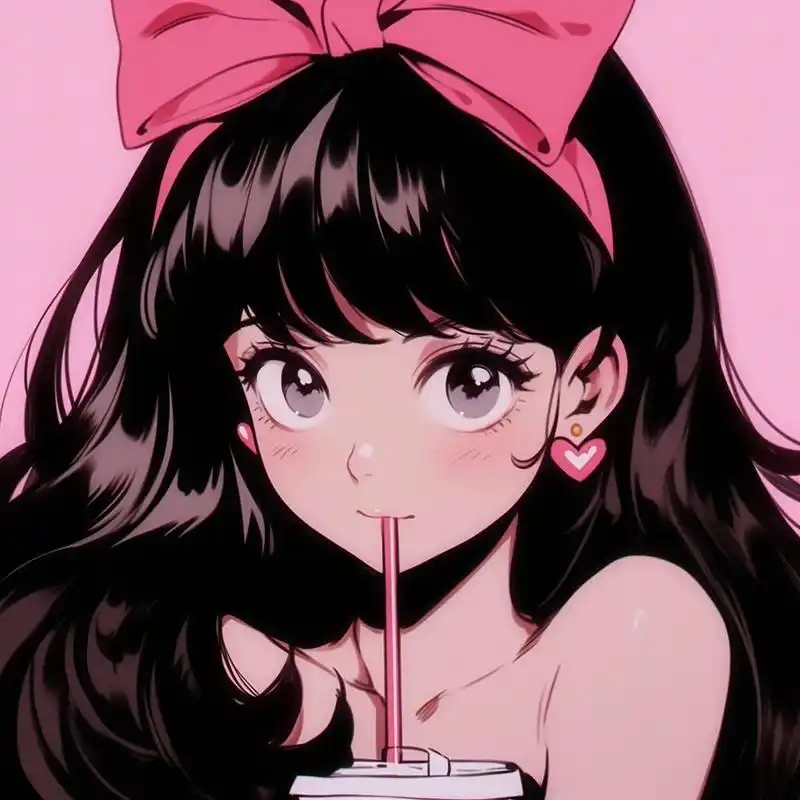 旧漫头像|甜妹头像|pink96 甜系复古旧漫女生头像 谁能拒绝甜妹呢