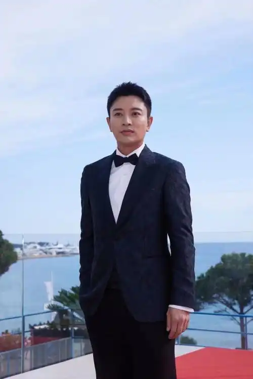 贾乃亮戛纳红毯造型##贾乃亮戛纳红毯状态#贾乃亮简单而又从容的发型