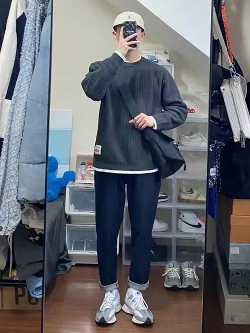 173男生秋冬穿搭简约干净通勤休闲皆可