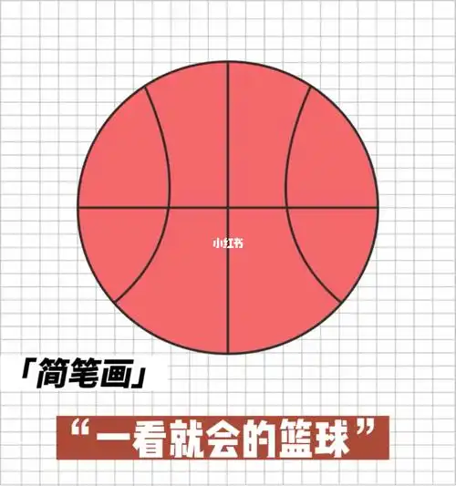 超简单的篮球简笔画
