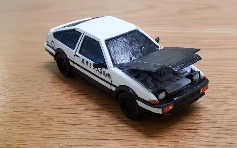 【热血英豪椰菜】ae86模型 涂装完成 fdm3d打印 头文字d