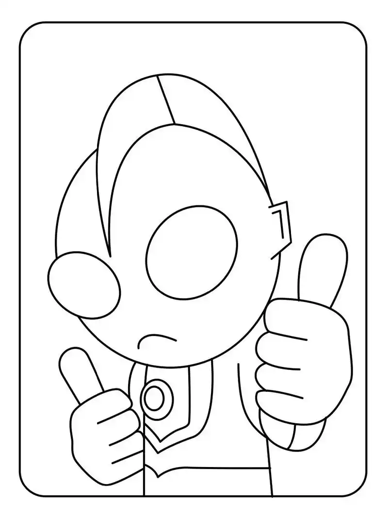 🔥卡通奥特曼涂色简笔画|全册120页可打印  ⭐️用涂色的方式培