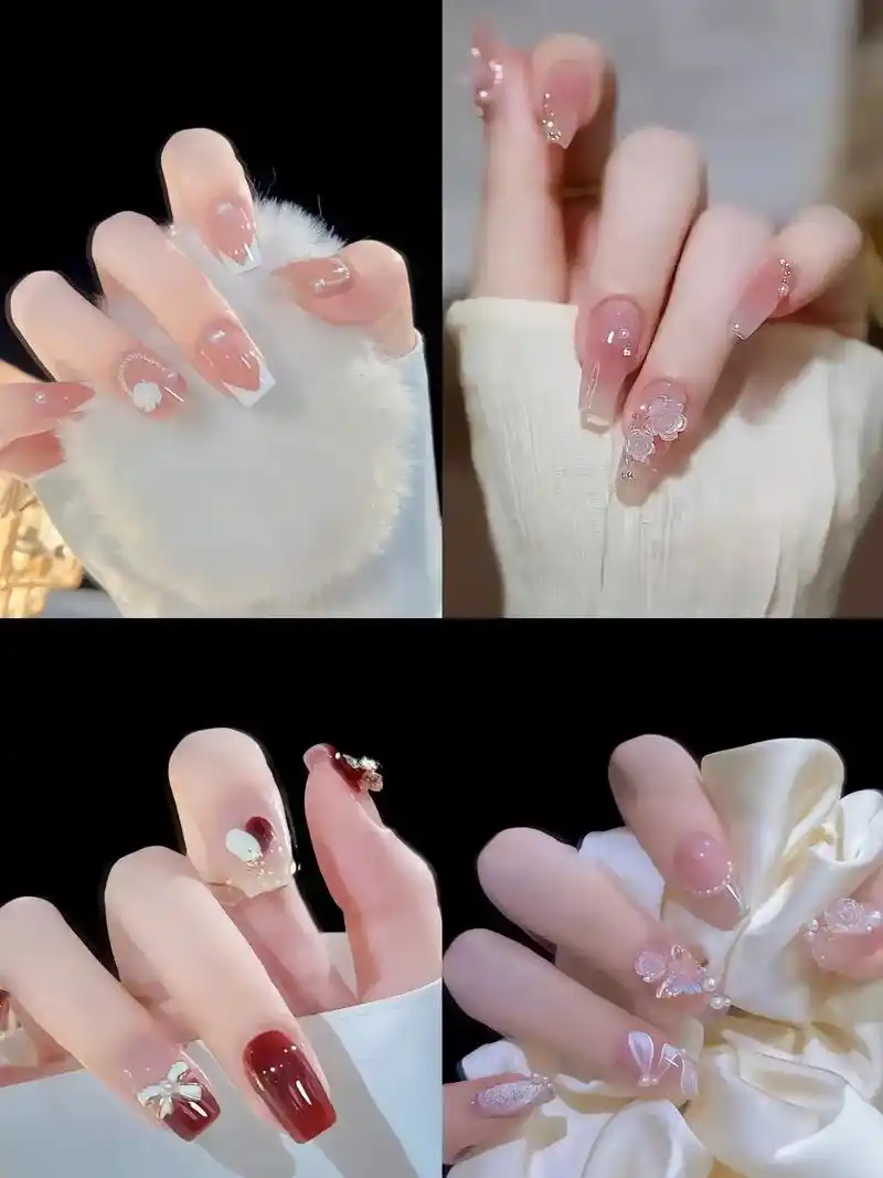 分享一些超好看的新娘美甲