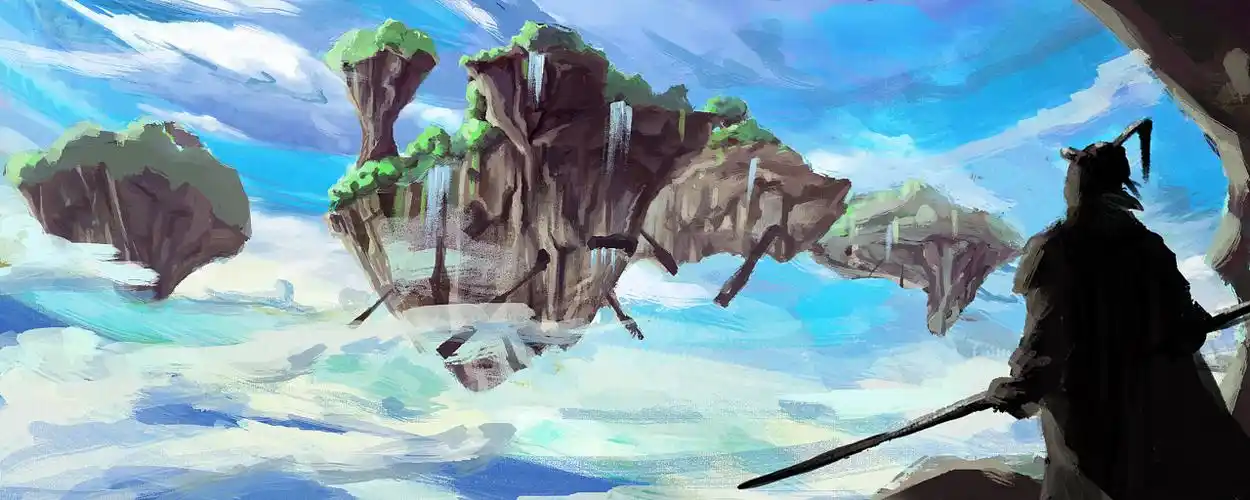 北京  |  学生 瞎画一个空岛玩 原创  -  插画  -  游戏原画 dogys