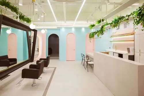 韩国modehair发廊空间设计