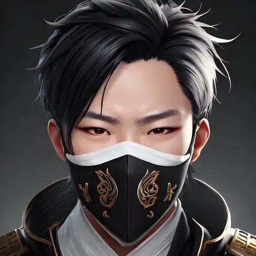 二次元头像男高冷帅气戴口罩