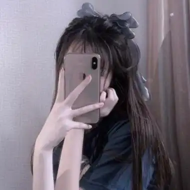 女头像手机挡脸