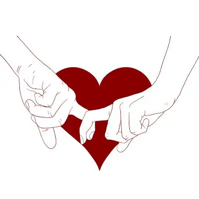 520情人节爱心手牵手素材