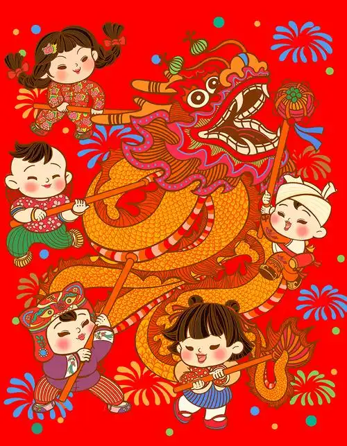 2024年新生活新风尚新年画我们的小康生活美术创作展示四