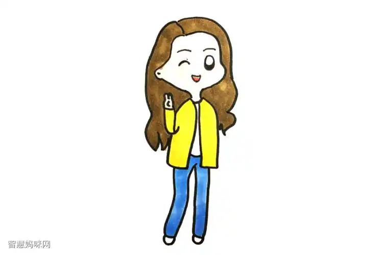 q版迪丽热巴怎么画