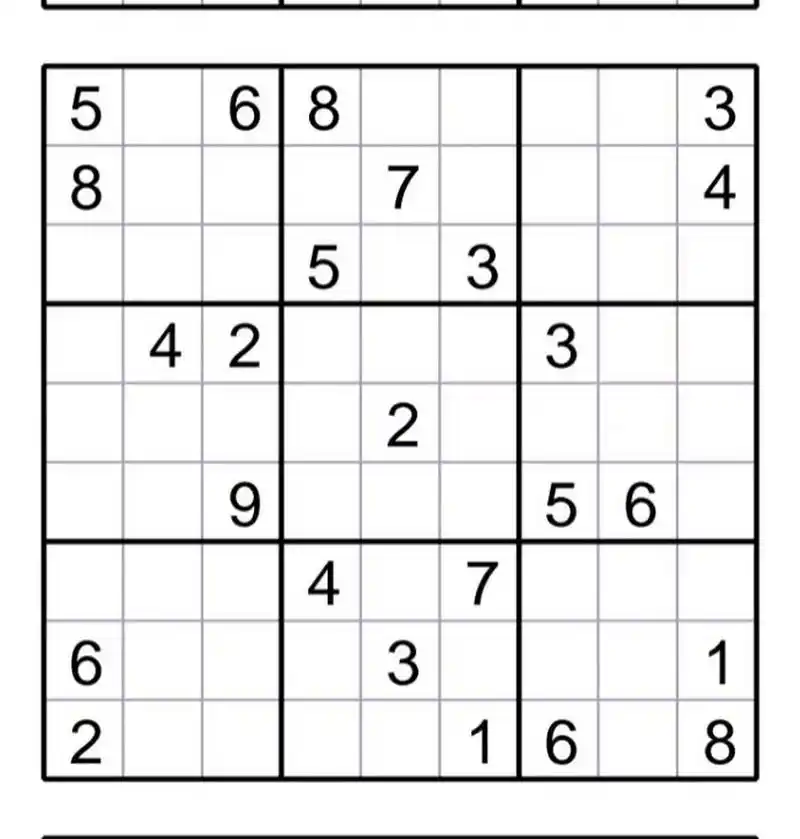 970159 九宫格数独题,每日一练!