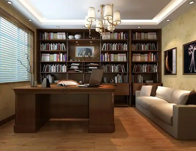 济南上班累成狗,家里的书房装修好了总比办公室强