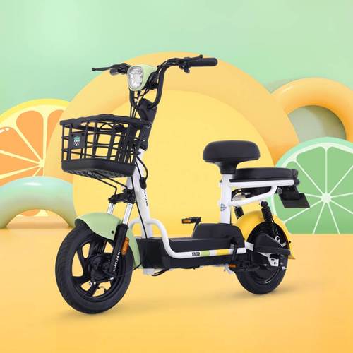 绿源电动车48v12ah锂电fbg2新国标电动自行车小型代步电瓶车