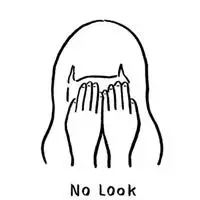 女生头像黑白捂脸 黑白双手捂脸女生头像