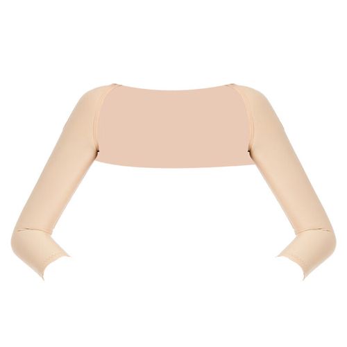 手臂吸脂专用瘦胳膊束臂塑身衣上臂套后定型塑形加压弹力套 肤色 xs