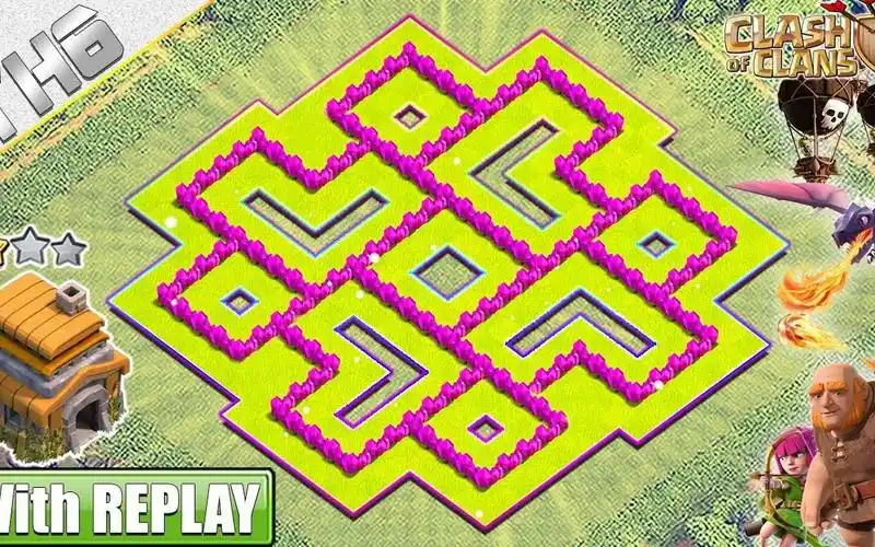 部落冲突阵型分享之超强6本阵