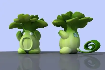 萌萌卡通白菜精灵小屋